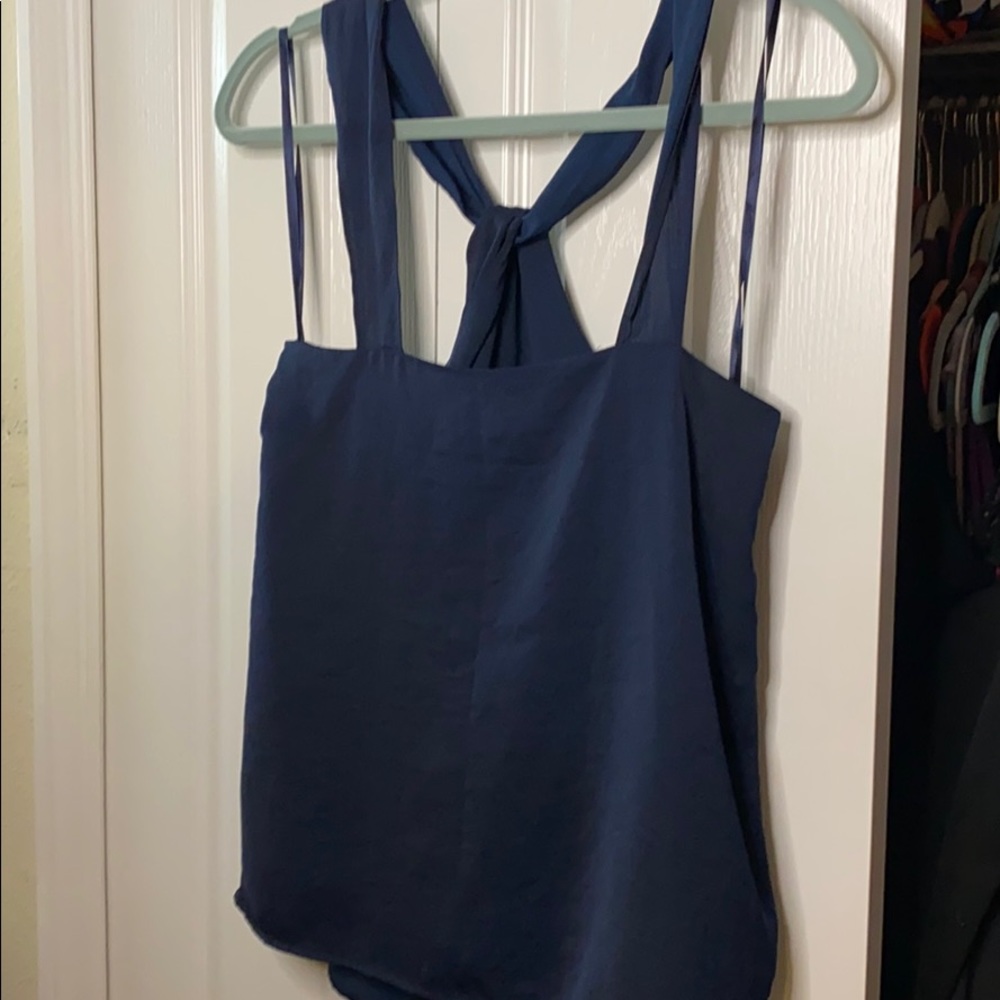 Banana Republic navy work business casual tank